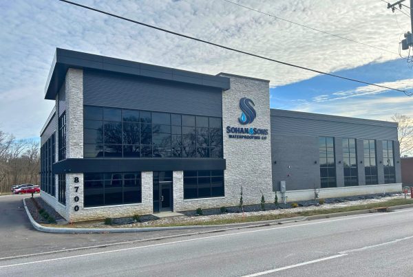 In progress view of the front of Sohan and Sons Building, Engineered by Pinnacle Engineering.